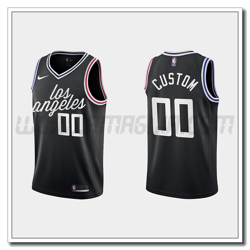 Maglia Los Angeles Clippers (CUSTOM #00) 2022/23 Nero