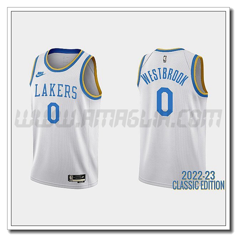 Maglia Los Angeles Lakers (WESTBROOK #0) 2022/23 Bianco