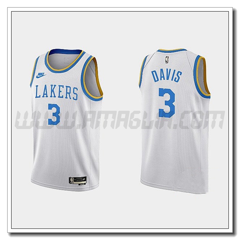 Maglia Los Angeles Lakers (DAVIS #3) 2022/23 Bianco