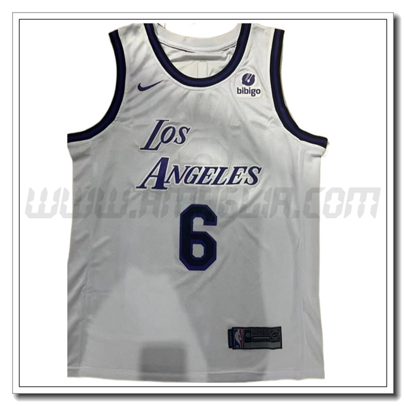 Maglia Los Angeles Lakers (JAMES #6) 2022/23 Bianco