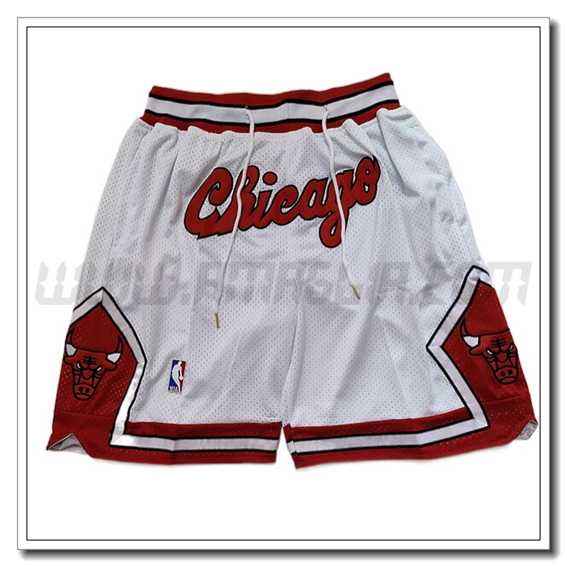 Pantaloni NBA Chicago Bulls Bianco