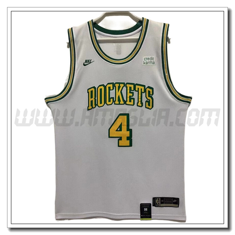 Maglia Houston Rockets (GREEN #4) 2022/23 Bianco