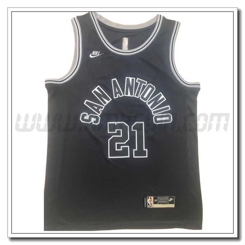 Maglia San Antonio Spurs (DUNCAN #21) 2022/23 Nero