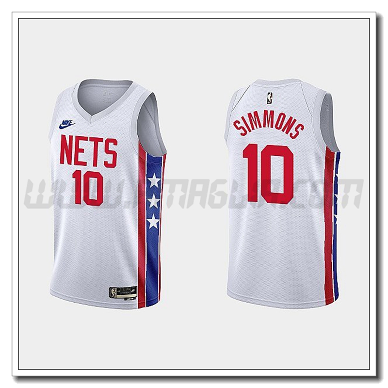 Maglia Brooklyn Nets (SIMMONS #10) 2022/23 Bianco