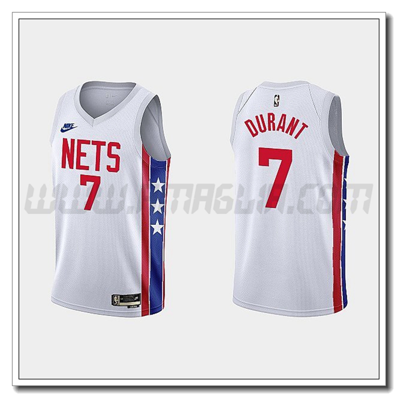 Maglia Brooklyn Nets (DURANT #7) 2022/23 Bianco