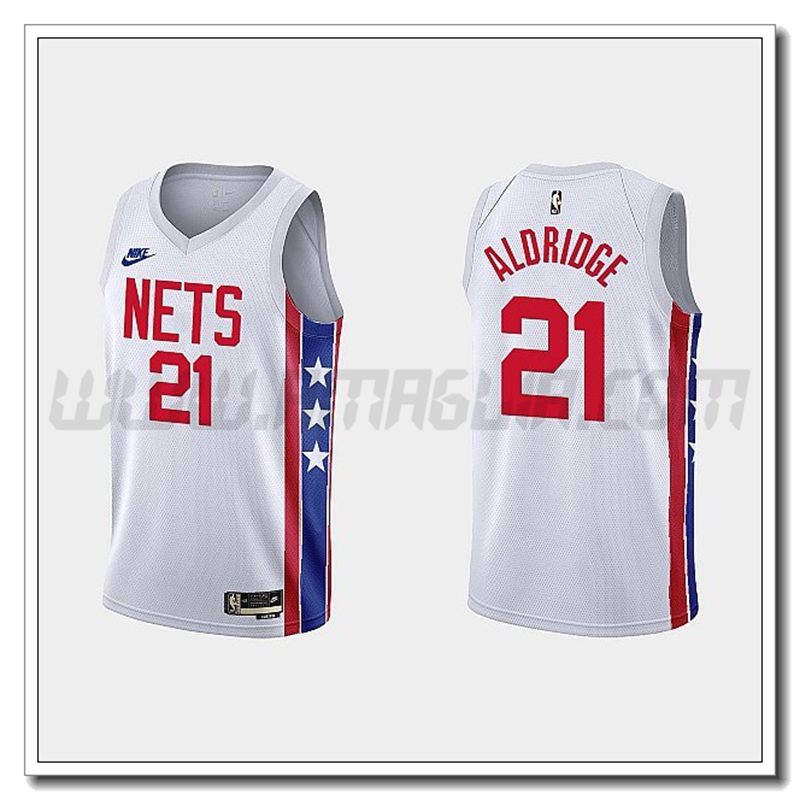 Maglia Brooklyn Nets (ALDRIDGE #21) 2022/23 Bianco