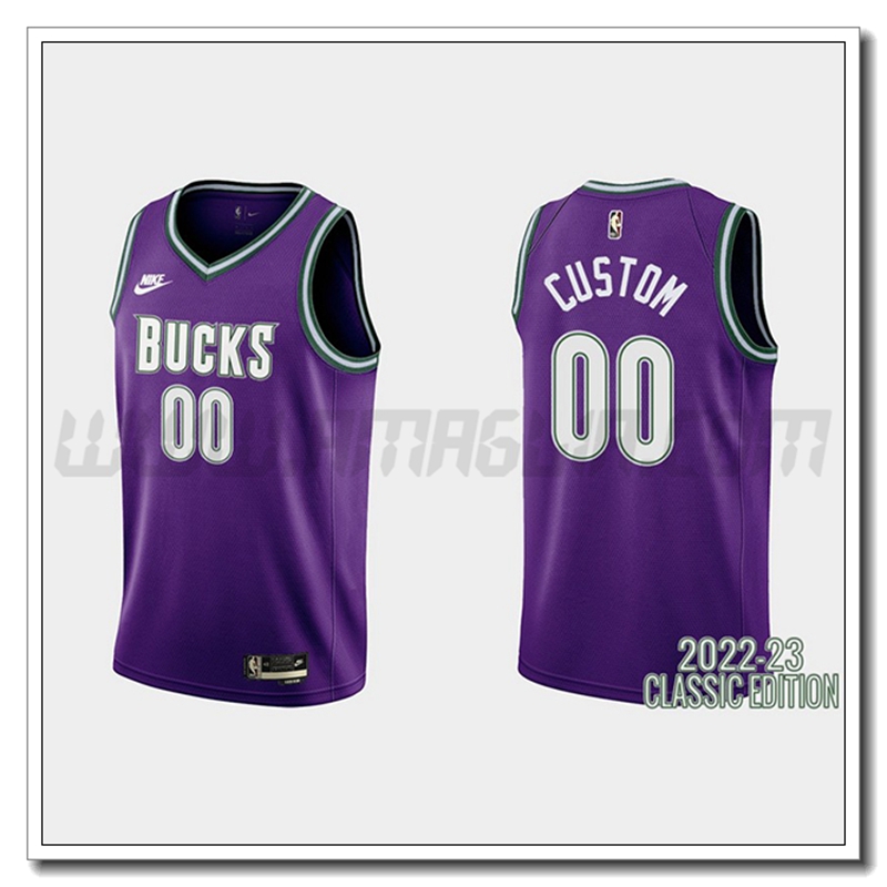 Maglia Brooklyn Nets (CUSTOM #00) 2022/23 Viola