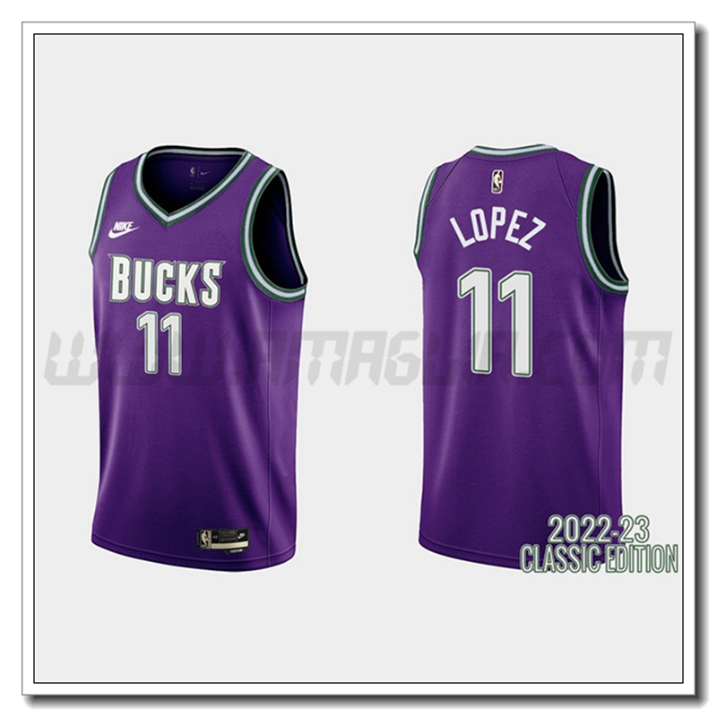 Maglia Brooklyn Nets (LOPEZ #11) 2022/23 Viola