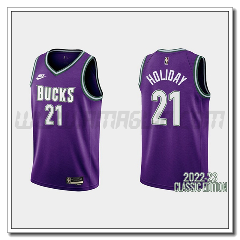Maglia Brooklyn Nets (HOLIOAY #21) 2022/23 Viola