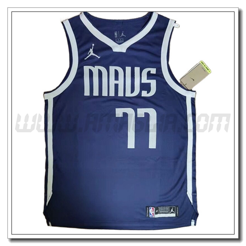 Maglia Dallas Mavericks (DONCIC #77) 2022/23 Blu Scuro
