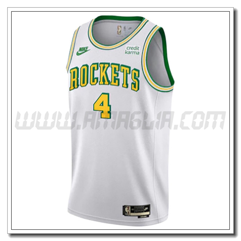 Maglia Houston Rockets (GREEN #4) 2022/23 Bianco
