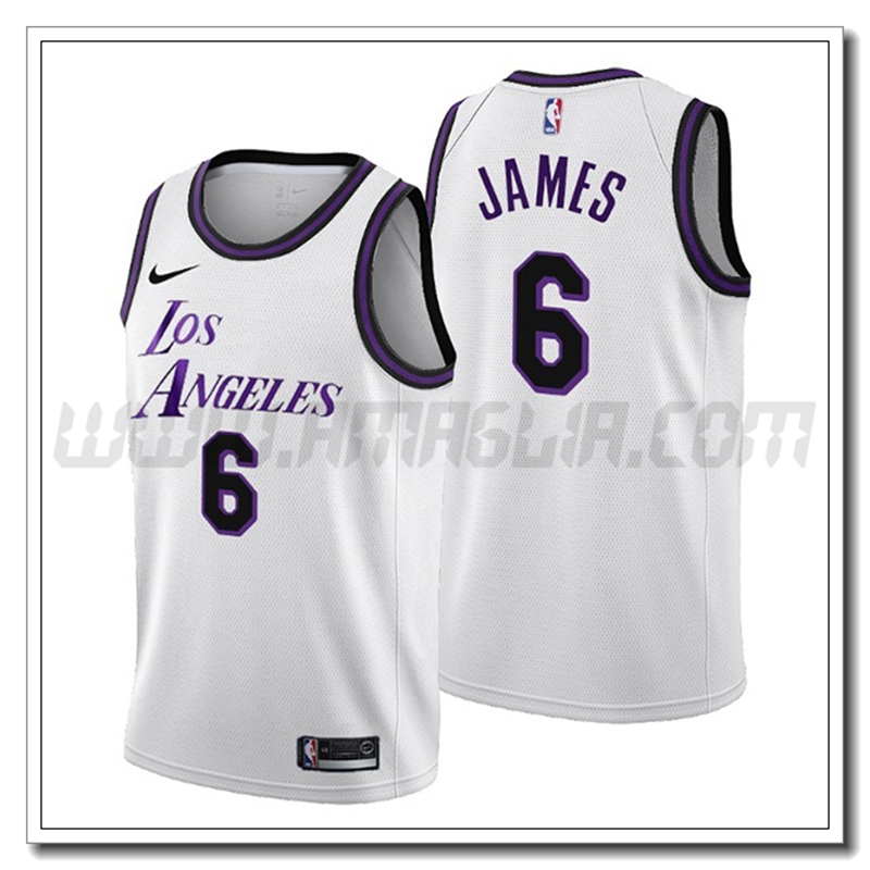 Maglia Los Angeles Lakers (JAMES #6) 2022/23 Bianco