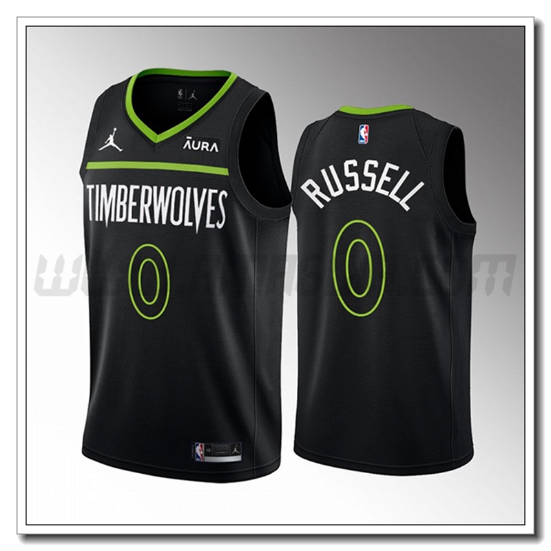 Maglia Minnesota Timberwolves (RUSSELL #0) 2022/23 Nero