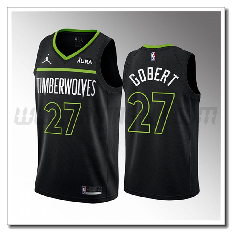 Maglia Minnesota Timberwolves (GOBERT #27) 2022/23 Nero