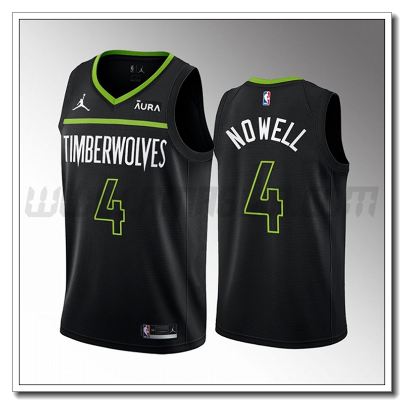Maglia Minnesota Timberwolves (NOWELL #4) 2022/23 Nero