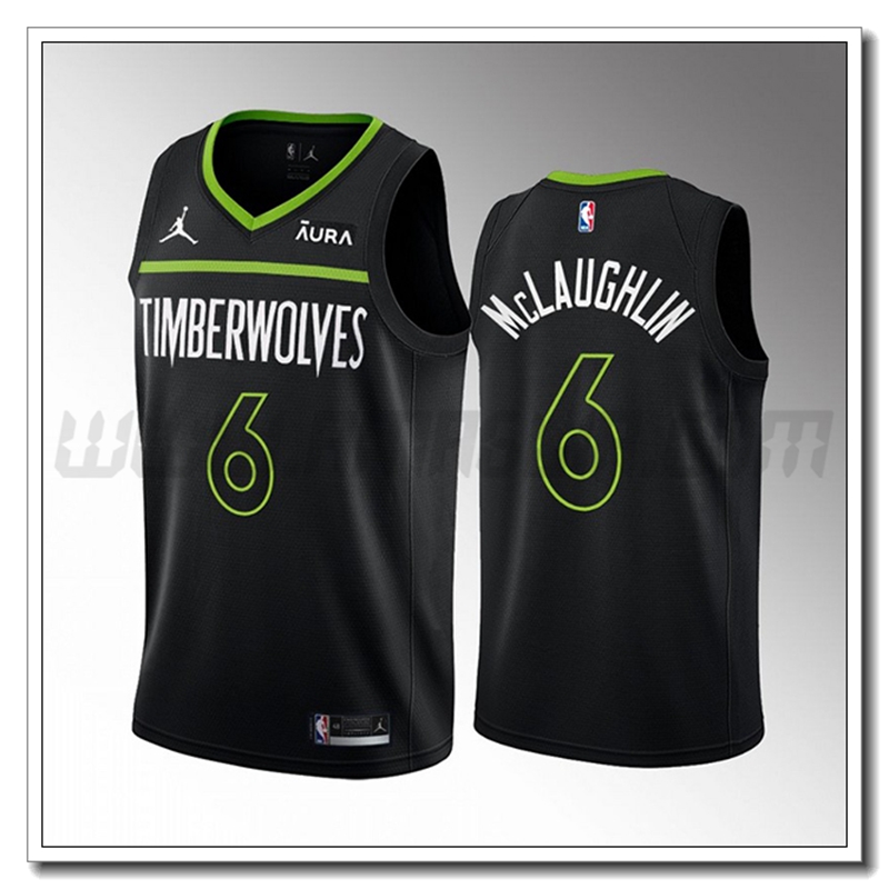 Maglia Minnesota Timberwolves (McLAUGHLIN #6) 2022/23 Nero