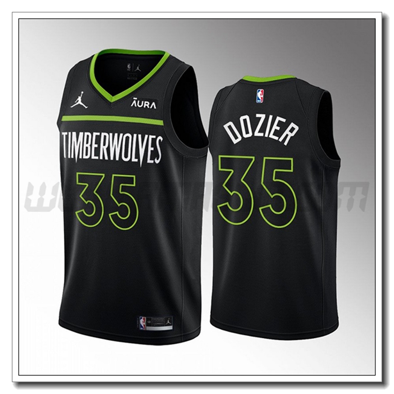 Maglia Minnesota Timberwolves (DOZIER #35) 2022/23 Nero
