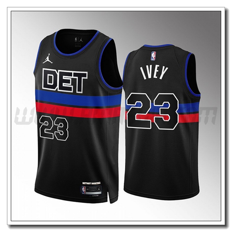 Maglia Detroit Pistons (IVEY #23) 2022/23 Nero