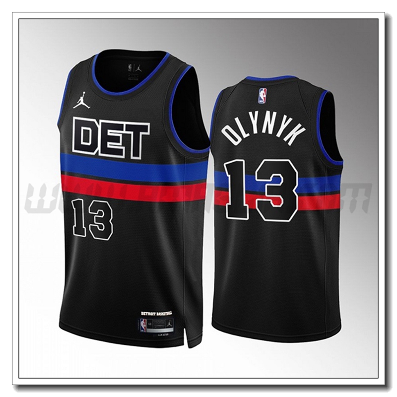 Maglia Detroit Pistons (OLYNYK #13) 2022/23 Nero
