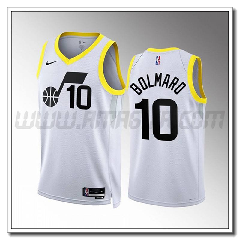 Maglia Utah Jazz (BOLMARO #10) 2022/23 Bianco