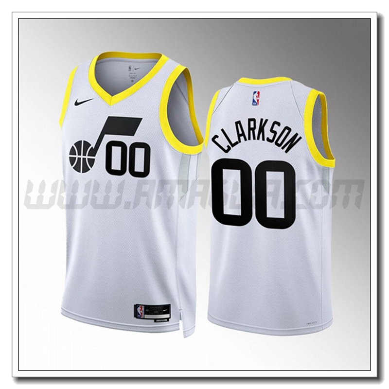 Maglia Utah Jazz (CLARKSON #00) 2022/23 Bianco
