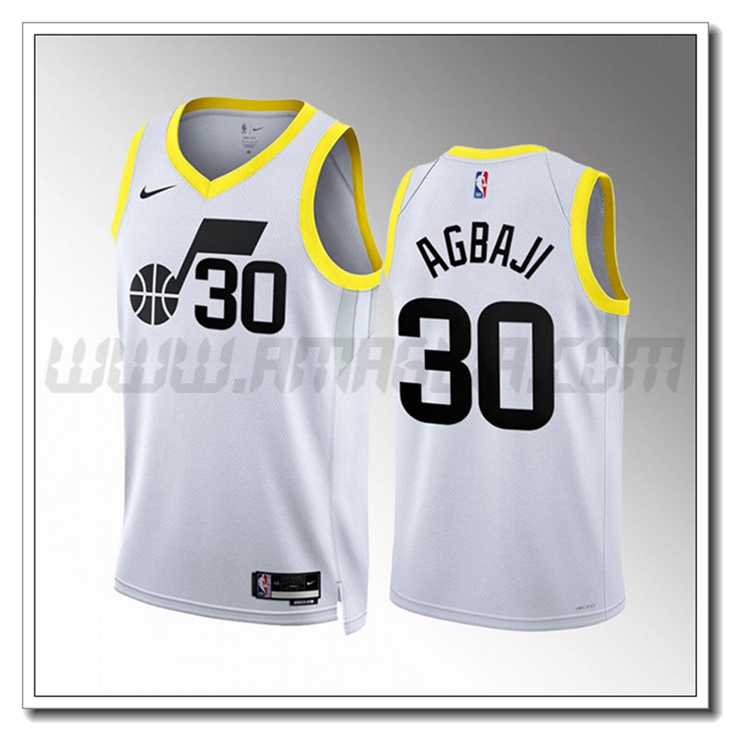 Maglia Utah Jazz (AGBAJI #30) 2022/23 Bianco