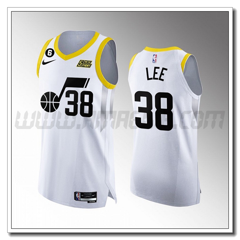 Maglia Utah Jazz (LEE #38) 2022/23 Bianco