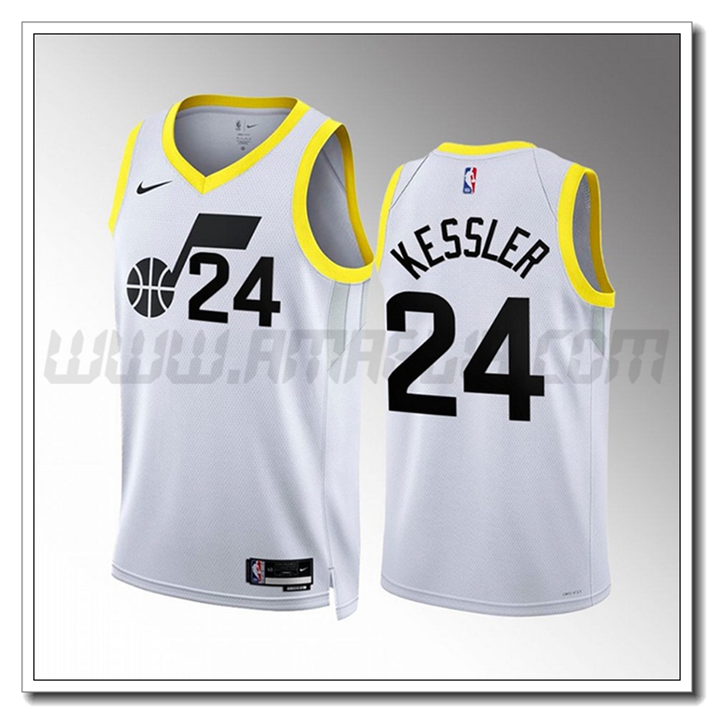 Maglia Utah Jazz (KESSLER #24) 2022/23 Bianco