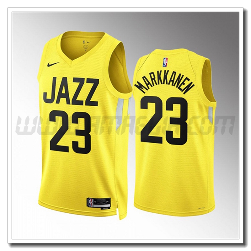 Maglia Utah Jazz (MARKKANEN #23) 2022/23 Giallo