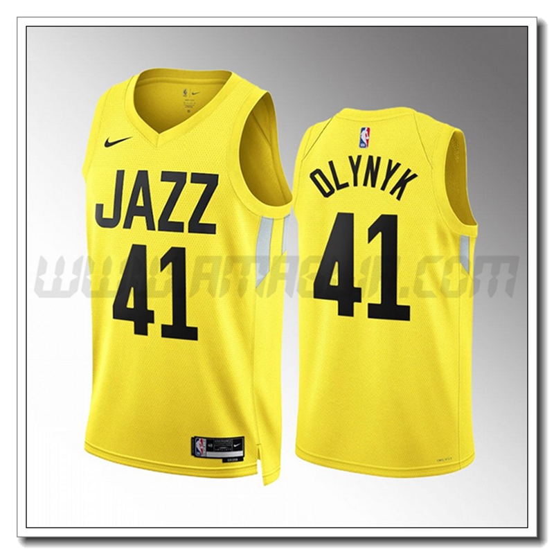 Maglia Utah Jazz (OLYNYK #41) 2022/23 Giallo