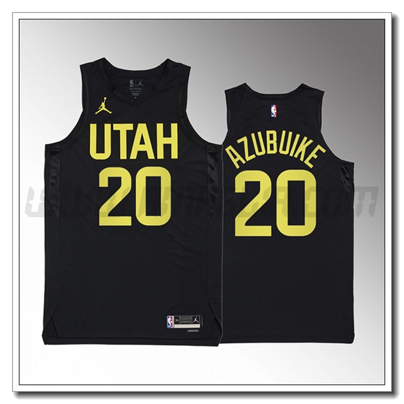 Maglia Utah Jazz (AZUBUIKE #20) 2022/23 Nero