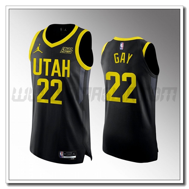 Maglia Utah Jazz (GAY #22) 2022/23 Nero