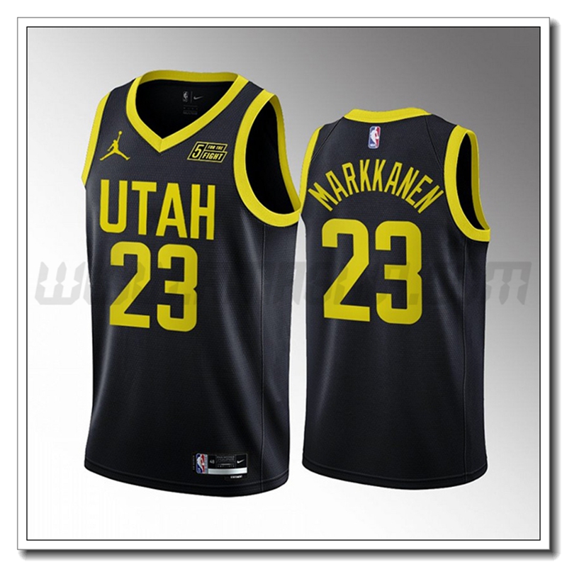 Maglia Utah Jazz (MARKKANEN #23) 2022/23 Nero
