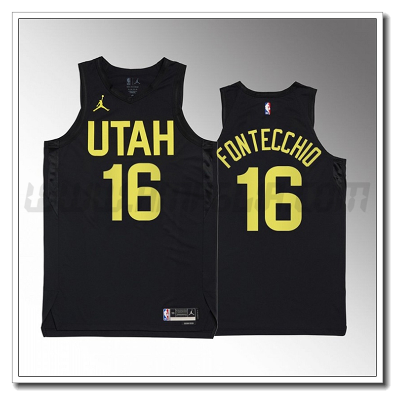 Maglia Utah Jazz (FONTECCHIO #16) 2022/23 Nero