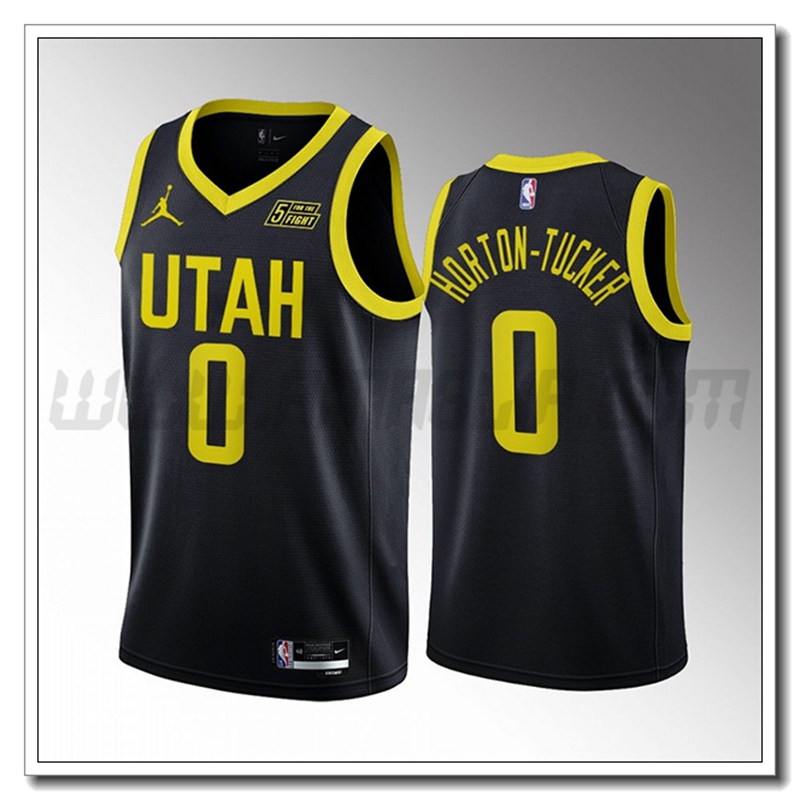 Maglia Utah Jazz (HORTON-TUCKER #0) 2022/23 Nero