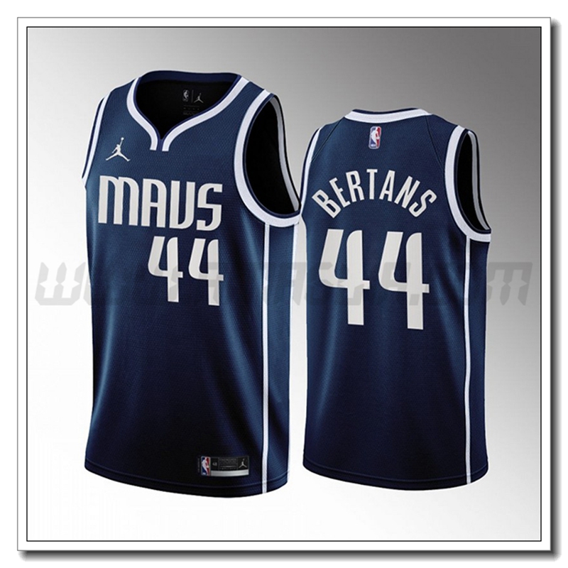 Maglia Dallas Mavericks (BERTANS #44) 2022/23 Blu Marino