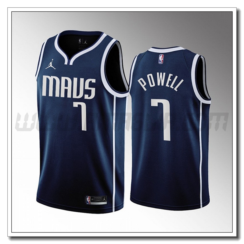 Maglia Dallas Mavericks (POWELL #7) 2022/23 Blu Marino