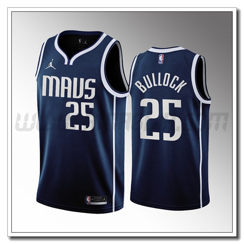 Maglia Dallas Mavericks (BULLOCK #25) 2022/23 Blu Marino