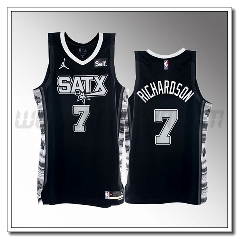 Maglia San Antonio Spurs (RICHARDSON #7) 2022/23 Nero