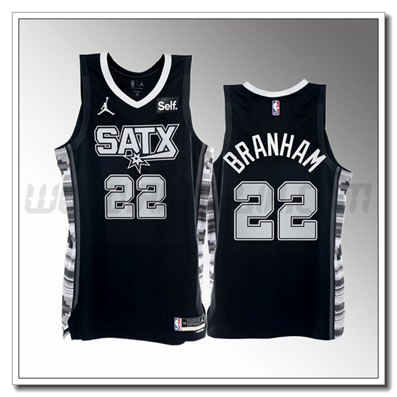 Maglia San Antonio Spurs (BRANHAM #22) 2022/23 Nero