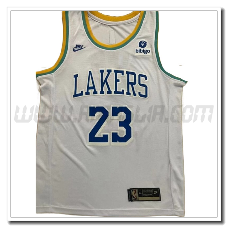 Maglia Los Angeles Lakers (JAMES #23) 2022/23 Bianco