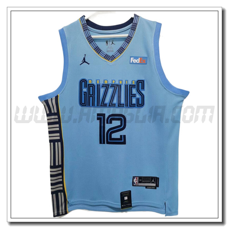 Maglia Memphis Grizzlies (MORANT #12) 2022/23 Azzurro