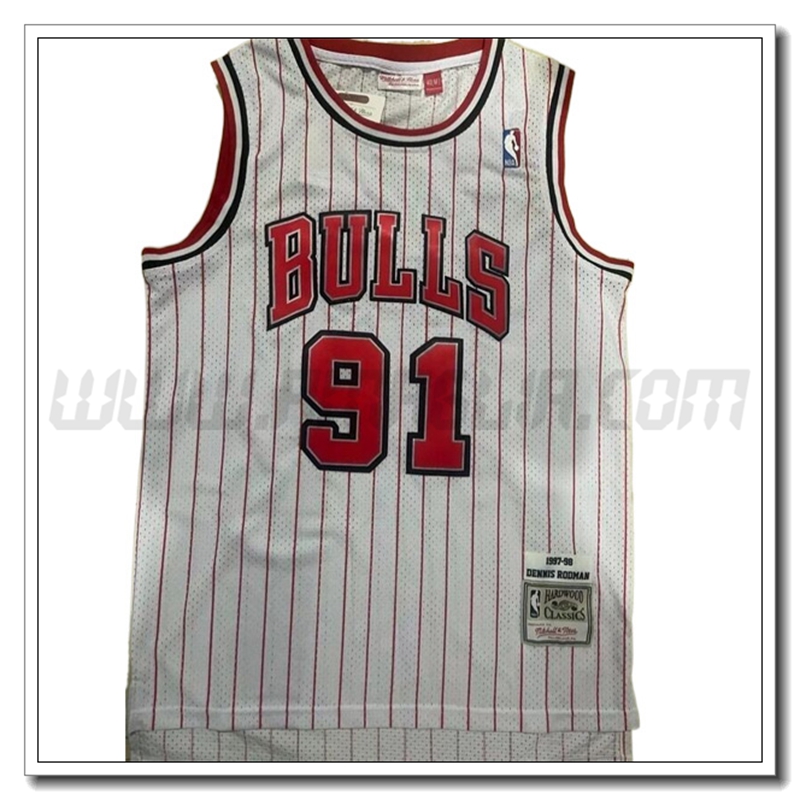 Maglia Chicago Bulls (RODMAN #91) 2022/23 Bianco