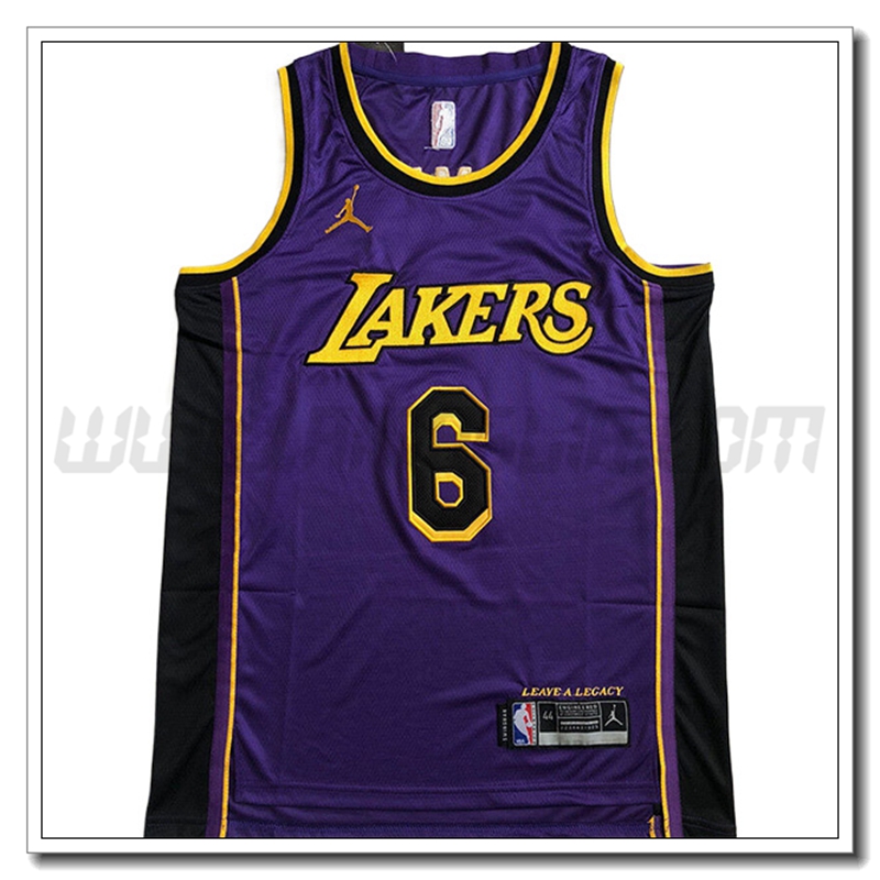 Maglia Los Angeles Lakers (JAMES #6) 2022/23 Viola