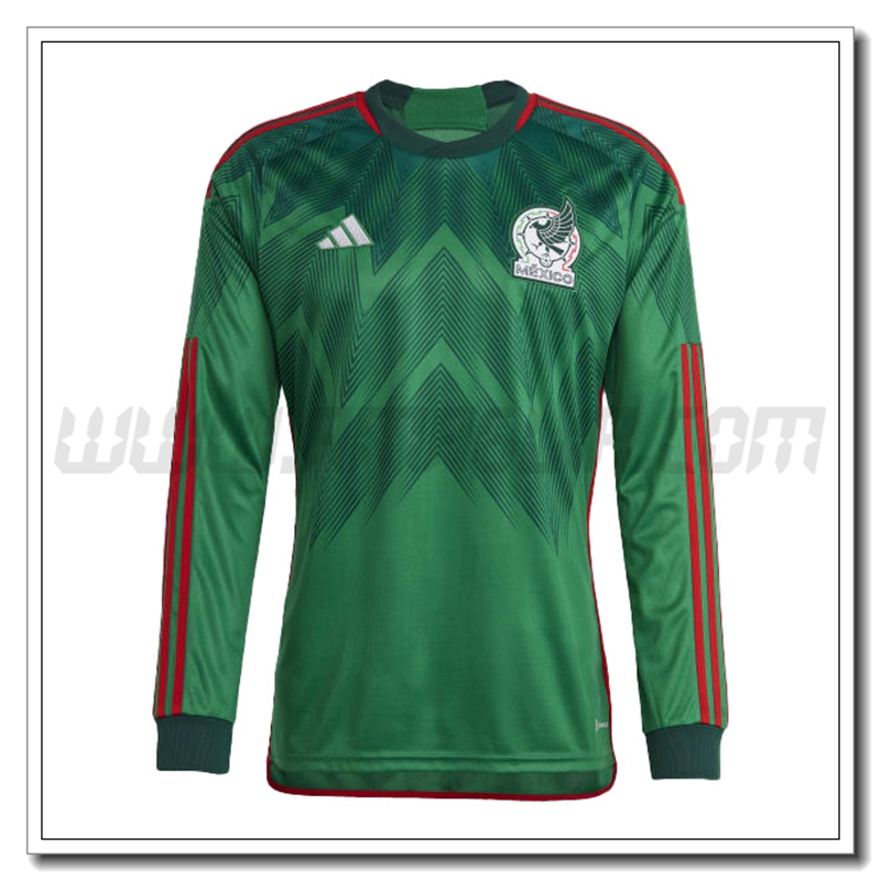 Nuovo Maglia Squadra Messico Maniche lunghe Prima 2022 2023