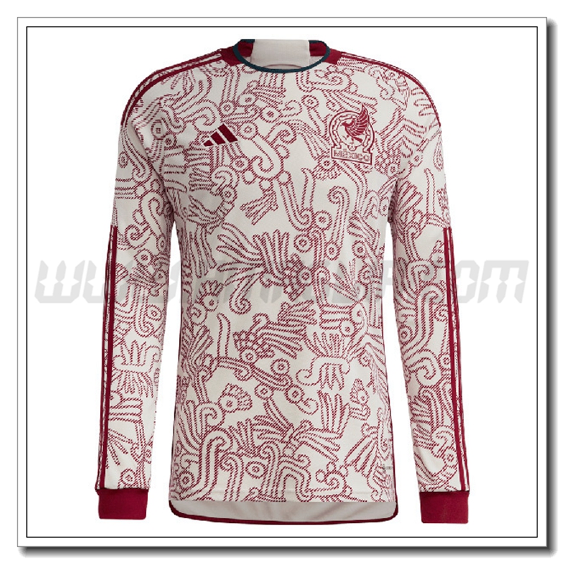 Nuovo Maglia Squadra Messico Maniche lunghe Seconda 2022 2023