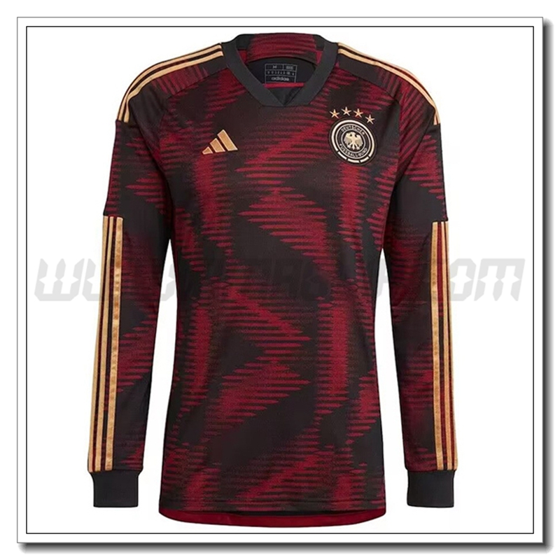 Nuovo Maglia Squadra Germania Maniche lunghe Seconda 2022 2023