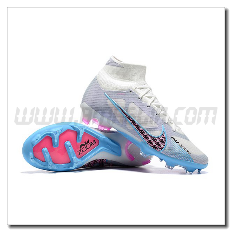 Nike Scarpe da calcio Air Zoom Mercurial Superfly IX Elite FG Bianco