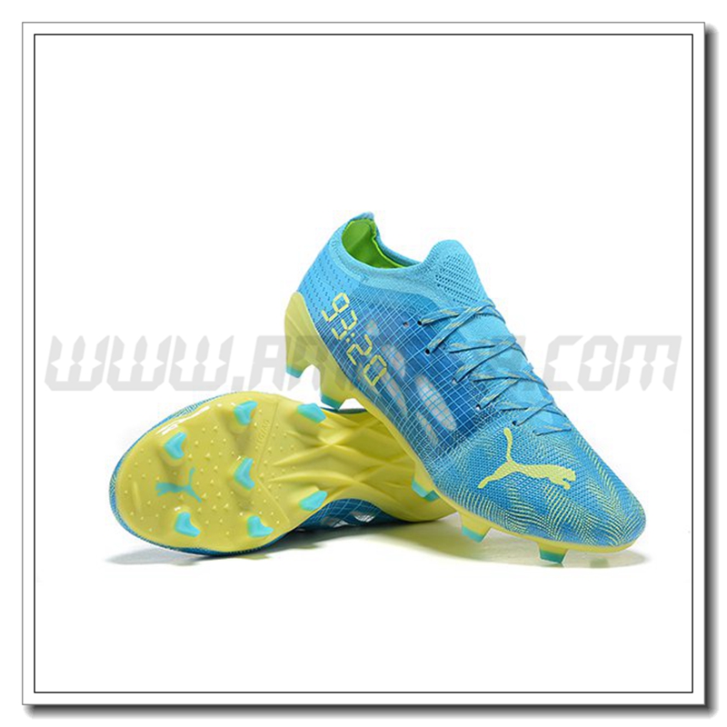 PUMA Scarpe da calcio Ultra 1.4 Instinct FG Blu/Giallo
