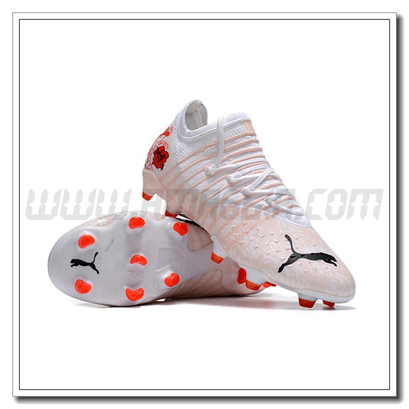PUMA Scarpe da calcio Womens Future Z 1.4 Liberty FG Bianco/Arancia